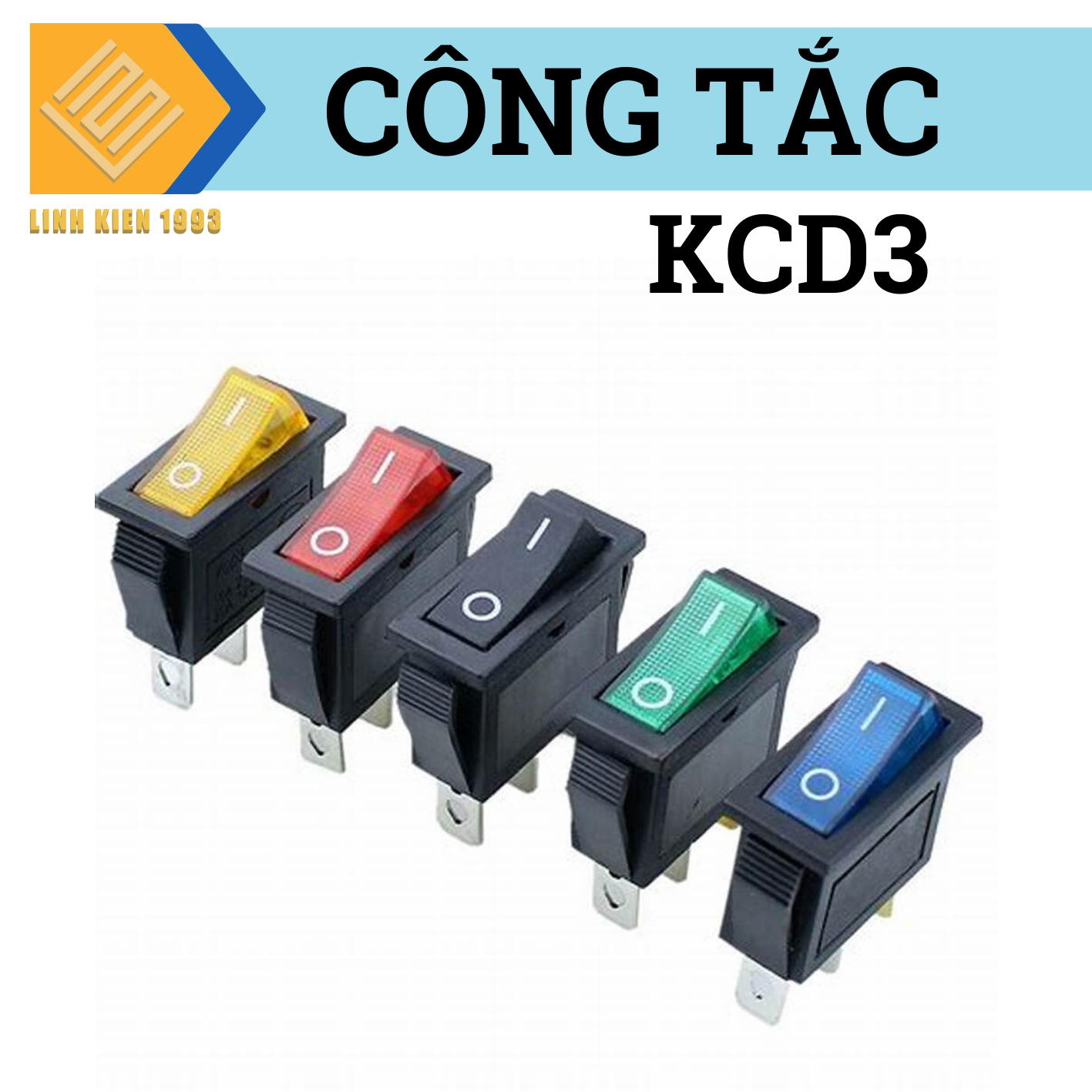 [ 2  CÁI ] Công tắc nguồn KCD3
