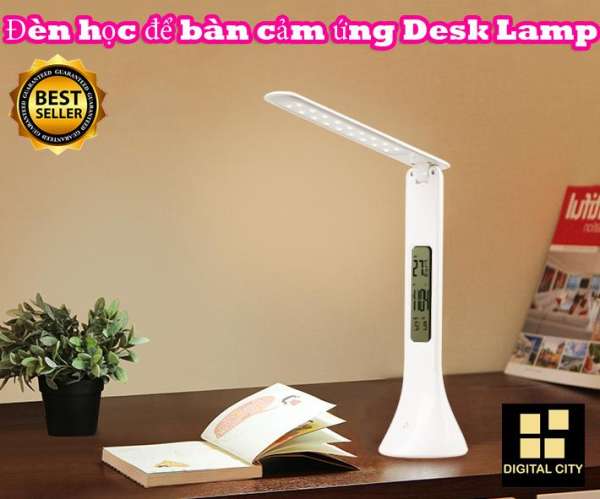 Đèn học để bàn cảm ứng có đồng hồ thông minh Desk Lamp - thiết kế 3 trong 1 vô cùng cao cấp.