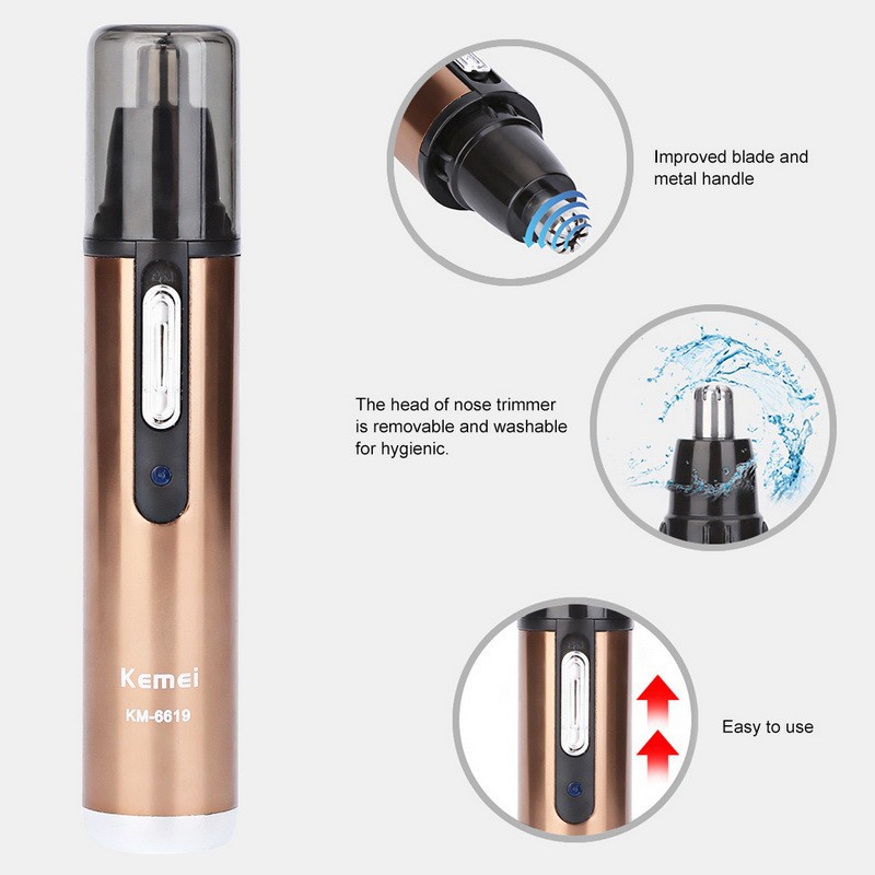 Máy Tỉa Lông Mũi Cao Cấp Kemei KM-6619