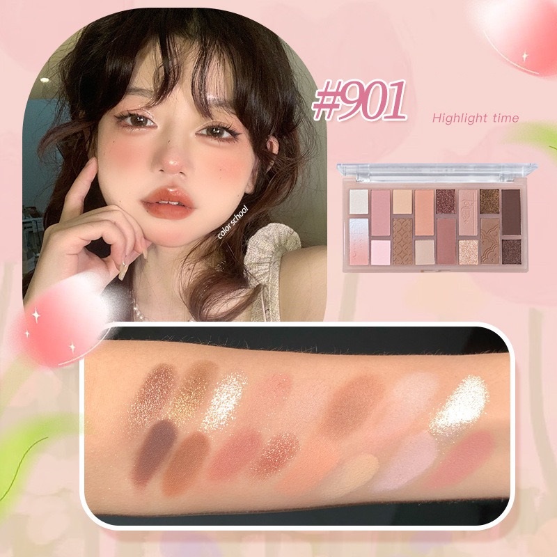 [COLOR SCHOOL] Bảng mắt 16 ô Color School Night Market (CS039)