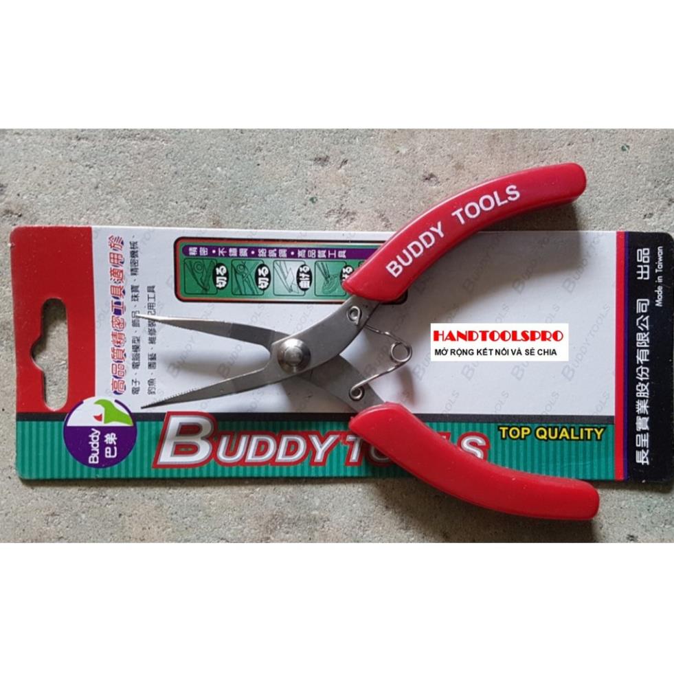 Kìm nhọn 5″ cán đỏ BUDDY BG0013