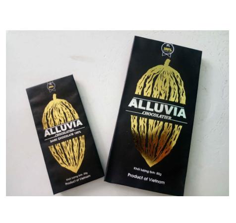 Socola Đen Alluvia 100% Cacao 80g