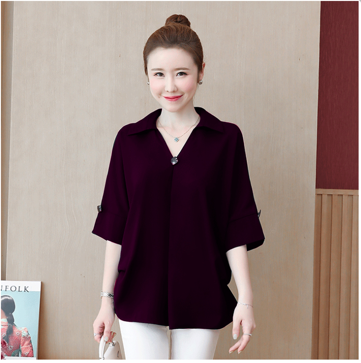 ÁO SƠ MI NỮ TAY CÁNH DƠI A5230