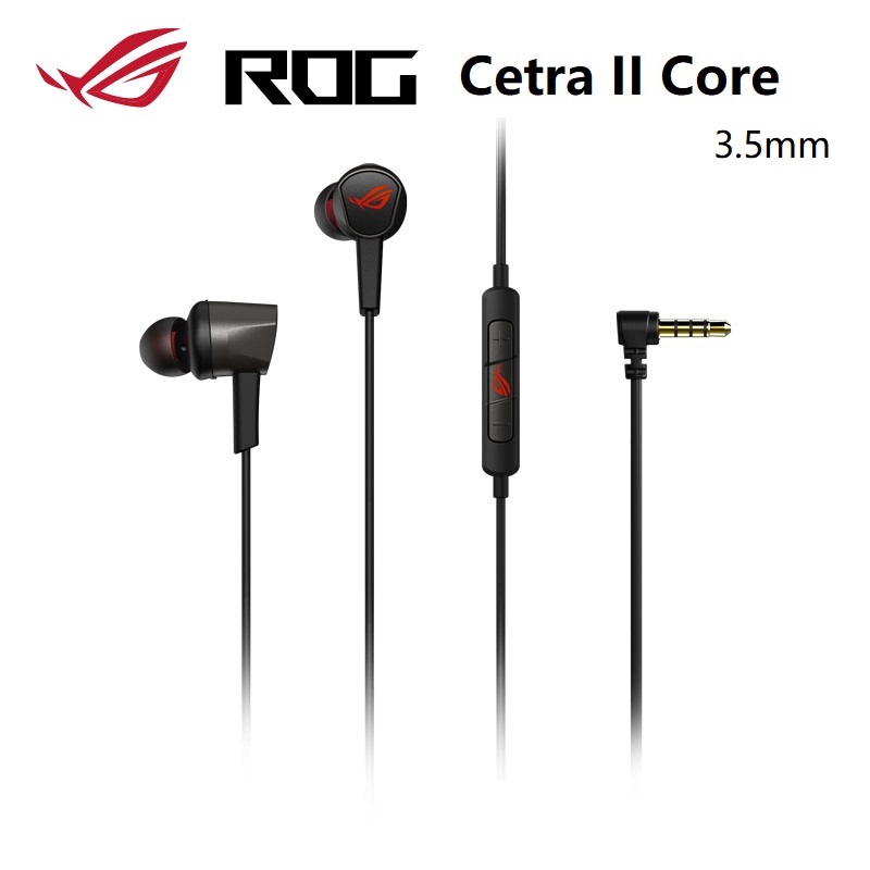 Gaming headphones Asus ROG Cetra II core in-ear-authentic