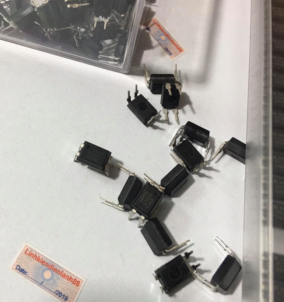 100 con Photo Quang Cắm (Opto) PC817 817 DIP-4 Mới Chính Hãng Sharp 100%