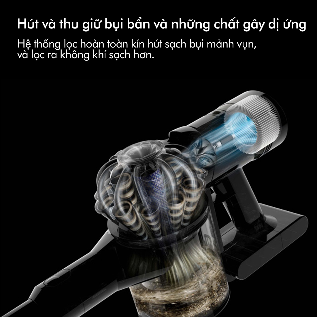 [DUY NHẤT 30.11-2.12: VC Lazada 400K + VC Dyson 300K] Máy hút bụi cầm tay Dyson V8 Focus Clean™