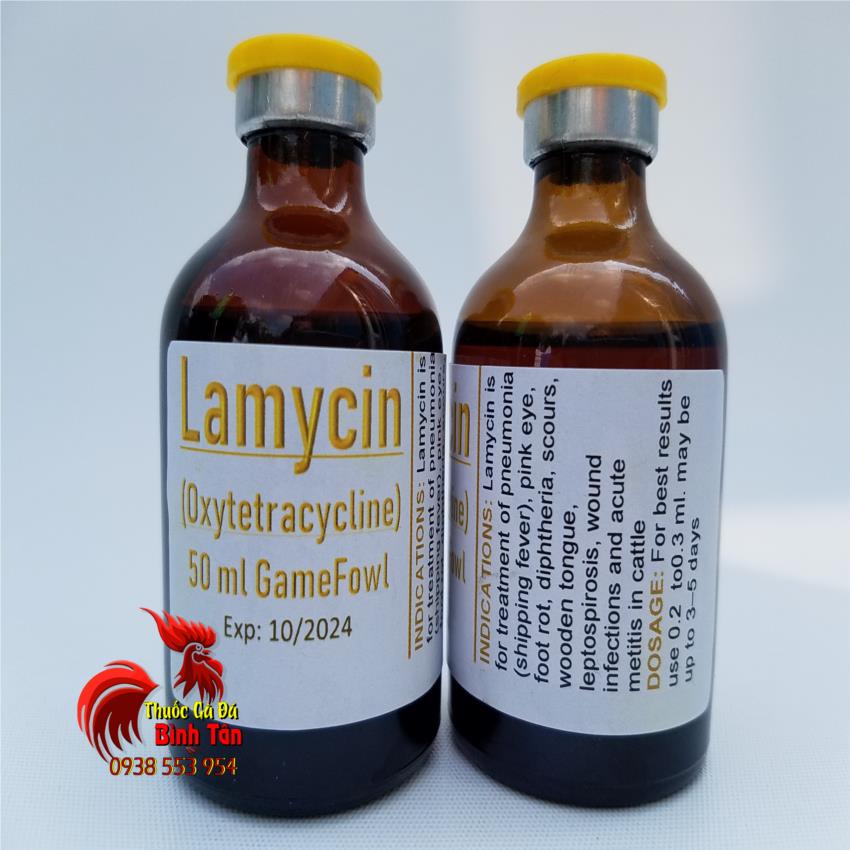 LAMYCIN - Thuố.c Tr.ị Bách Bệnh Cho Gà Đá ( Thích Hợp Vào Mùa Mưa Gà Dể Bệnh Vặt ) - Chai 10ml