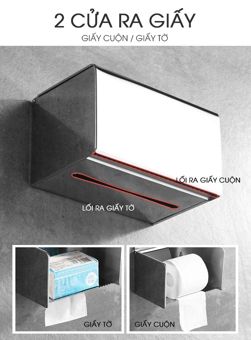 Hộp đựng giấy vệ sinh inox 9246