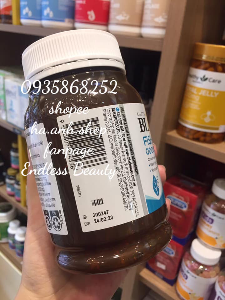 Blackmores Fish Oil 1000mg 400 viên mini cap