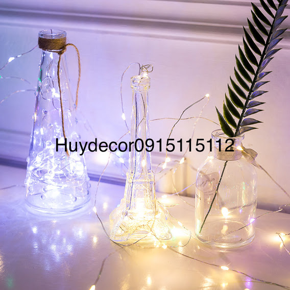 Đèn đom đóm , đèn led fairylight dài 3 mét dùng pin