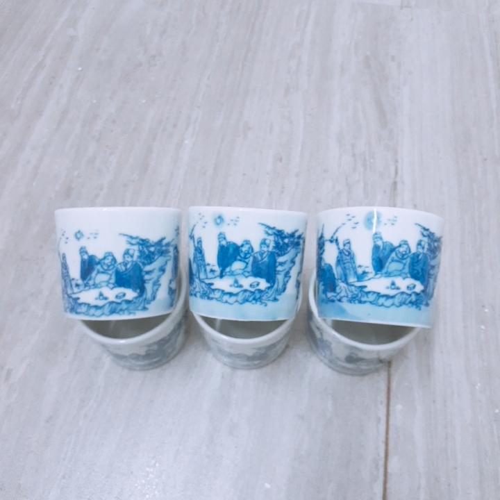 BỘ ẤM TÍCH MEN LAM CỔ BÁT TRÀNG 1 LÍT