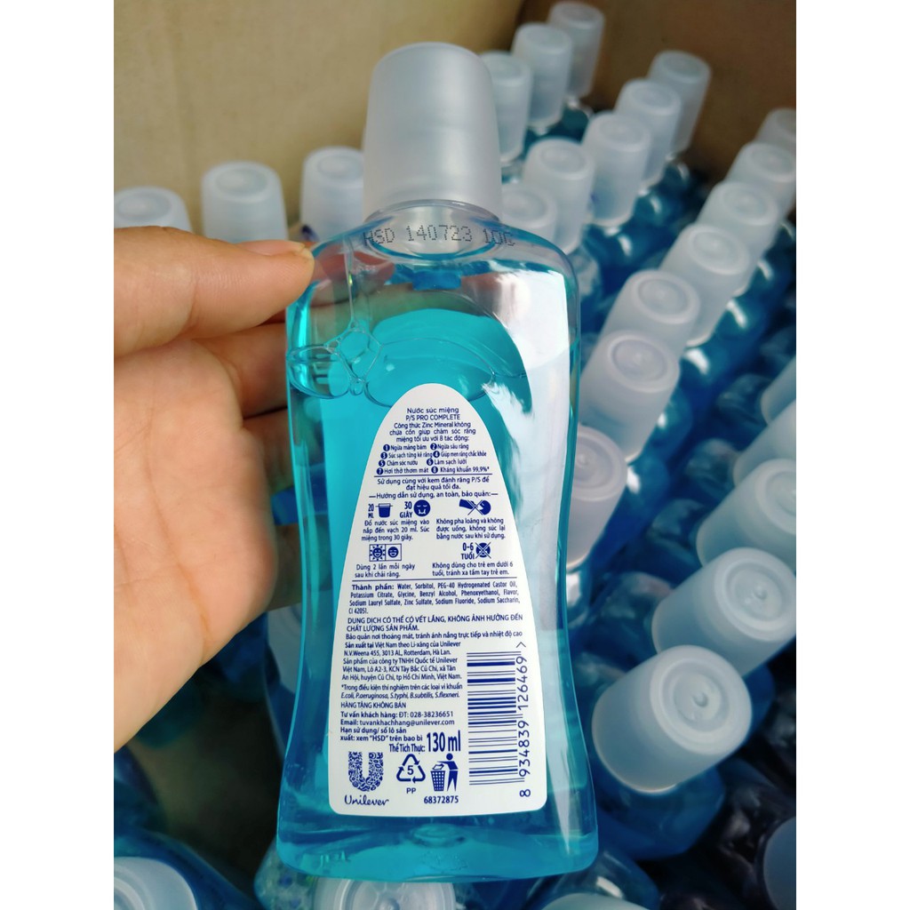 Nước súc miệng kháng 99% vi khuẩn P.S Pro Complete 130ml