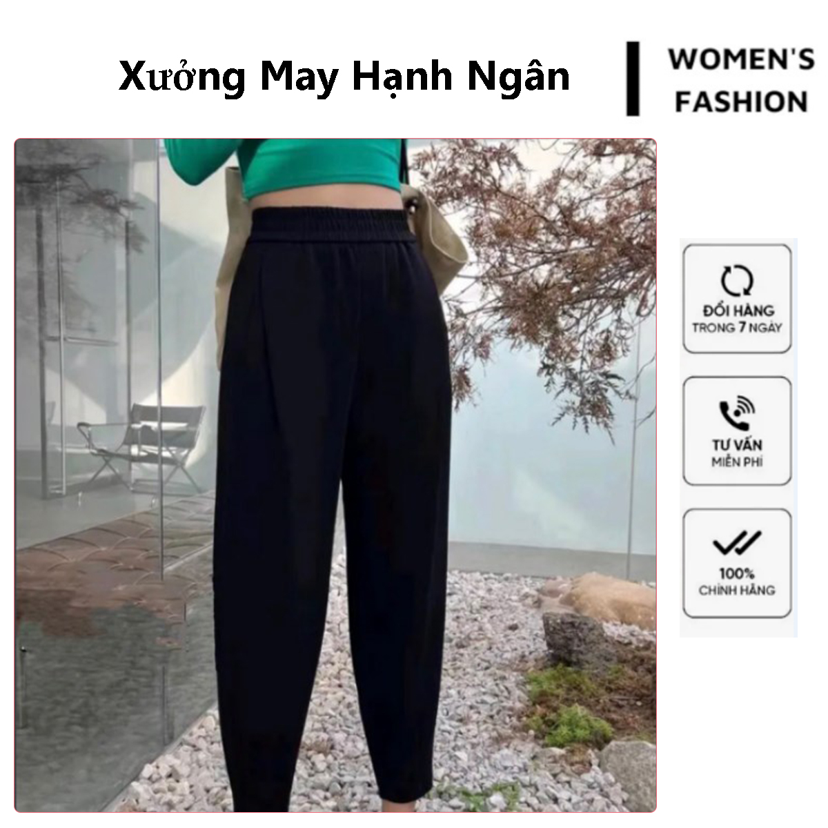 ( Hàng Cao Cấp) Quần baggy chất umi cạp chun tôn dáng M40