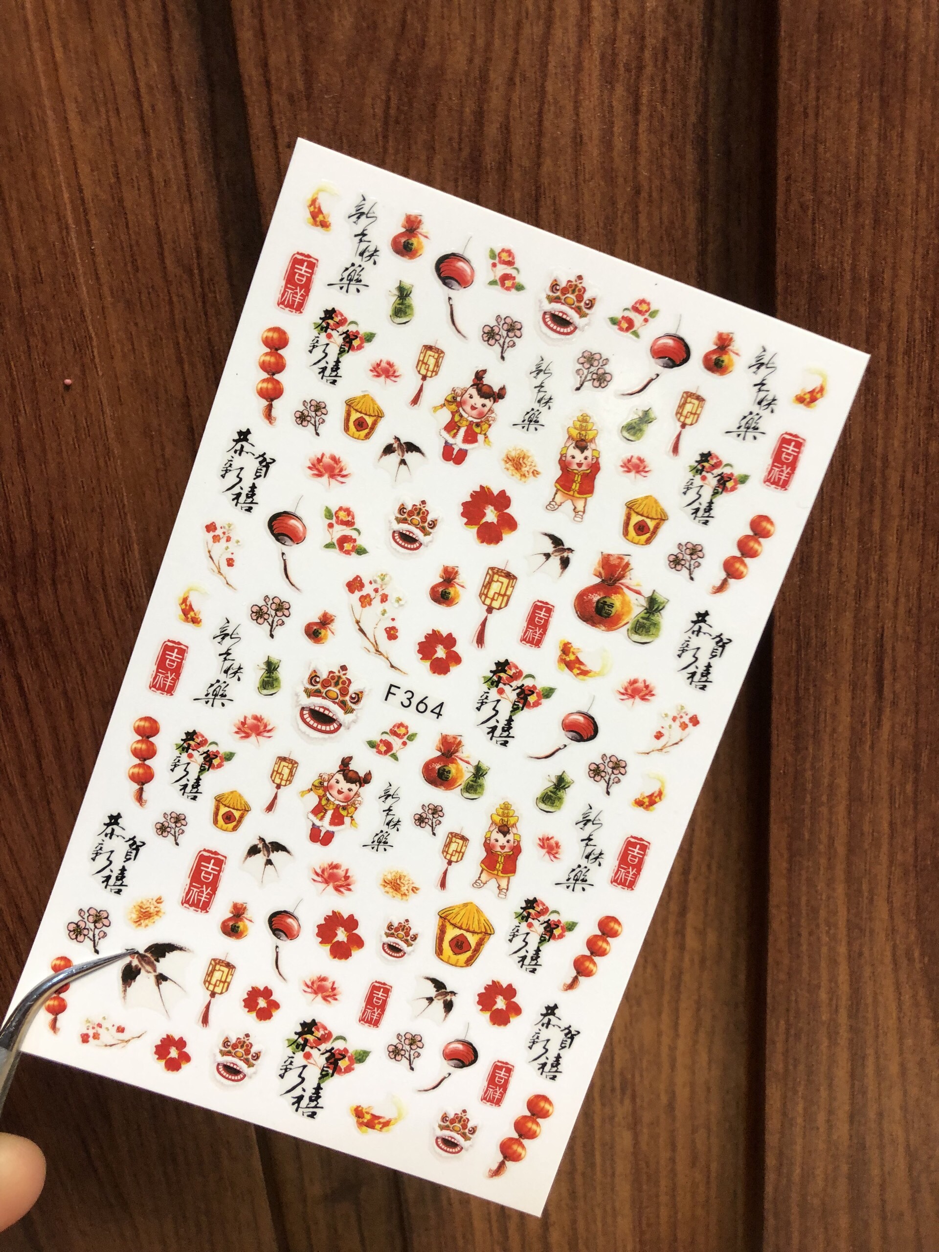 Sticker Dán Móng ,Sticker Trang Trí Tết - Mini Nails