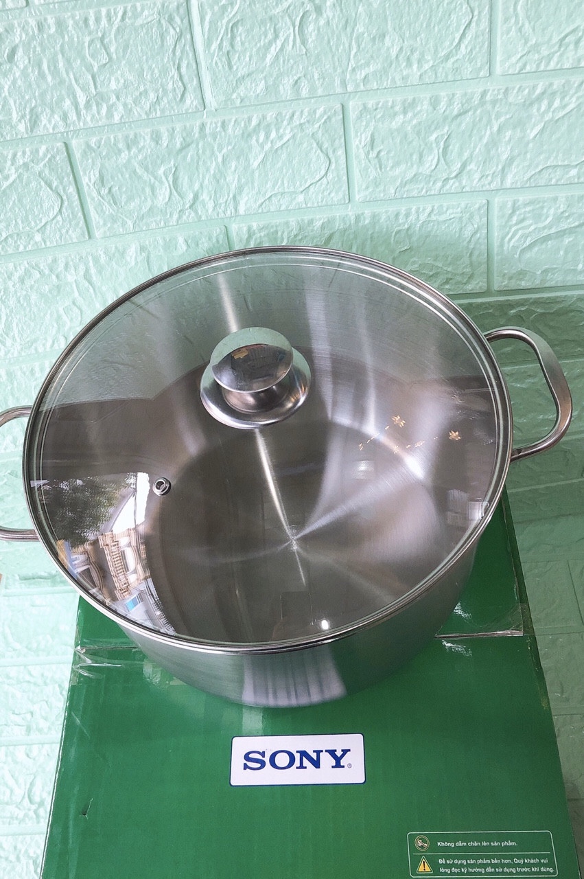 Nồi luộc gà inox size 28cm