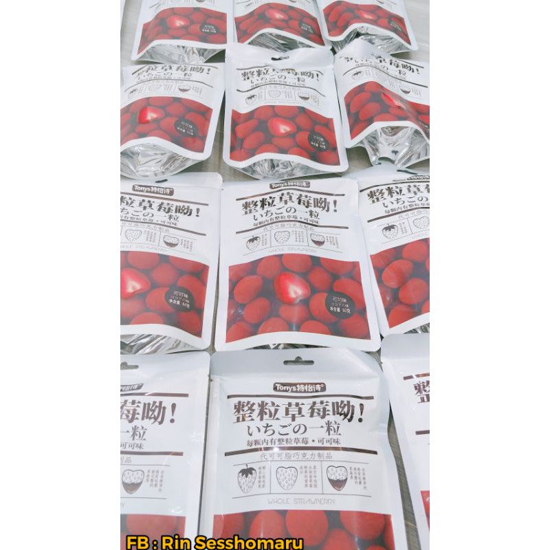 🍓Socola Bọc Dâu Tây Sấy Giòn 🍓 - Combo 6 Gói