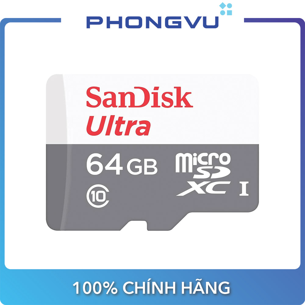 Micro Memory Card SanDisk Ultra SDSQUNR-GN3MN (32/64/128GB) -Warranty 60 months