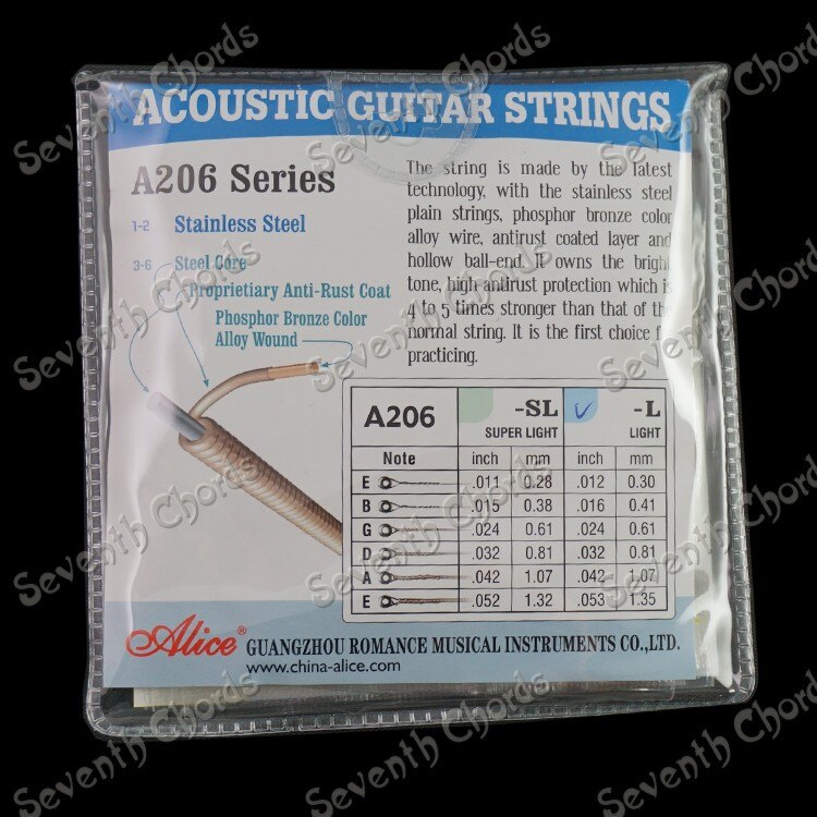 Dây đàn guitar acoustic Alice A206