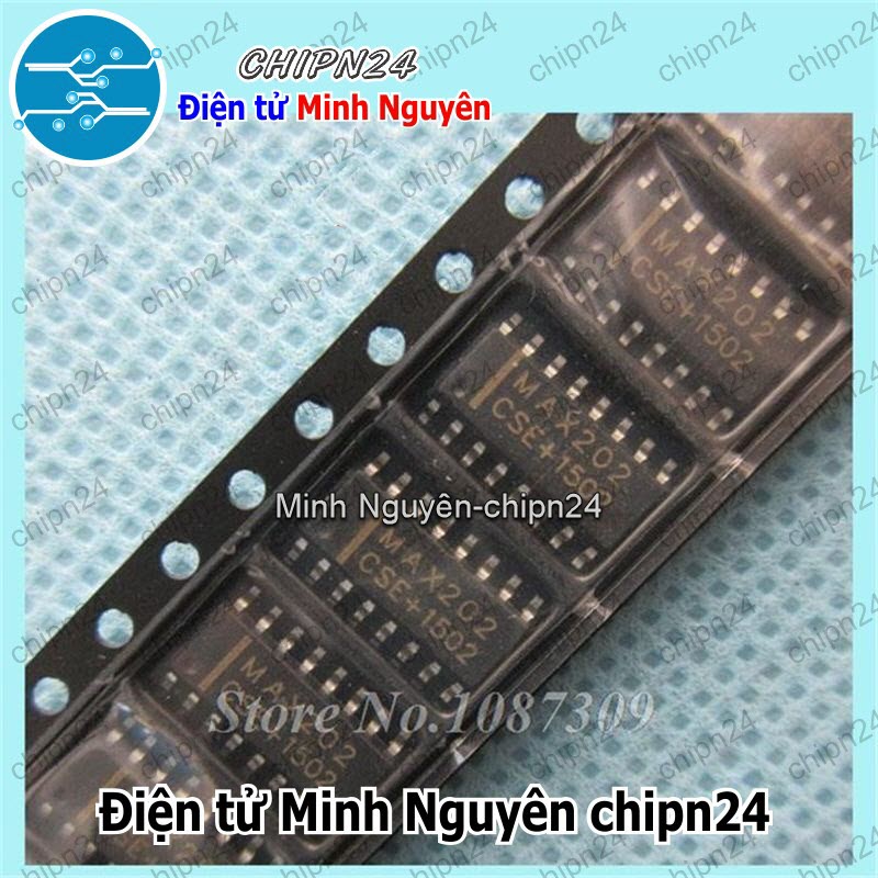 [2 con] (SOP) IC Dán MAX202 SOP-16 (SMD) (MAX202CSE RS232) - HH002299