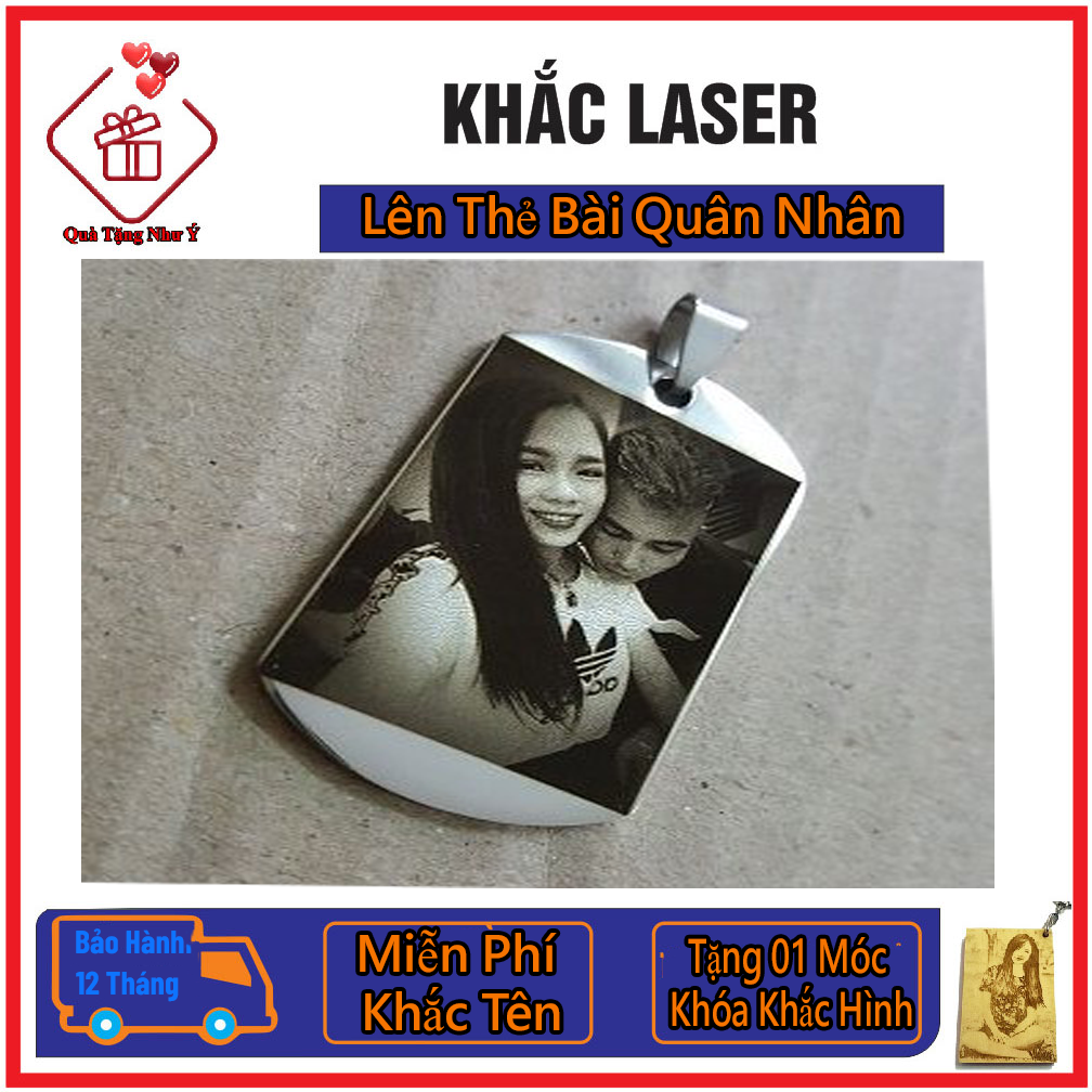 [HCM]Dây Truyền Thẻ Bài Khắc Tên Hình