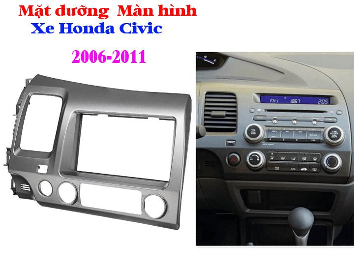 Mặt dưỡng lắp màn hình 7 in xe honda civic 2006-2011