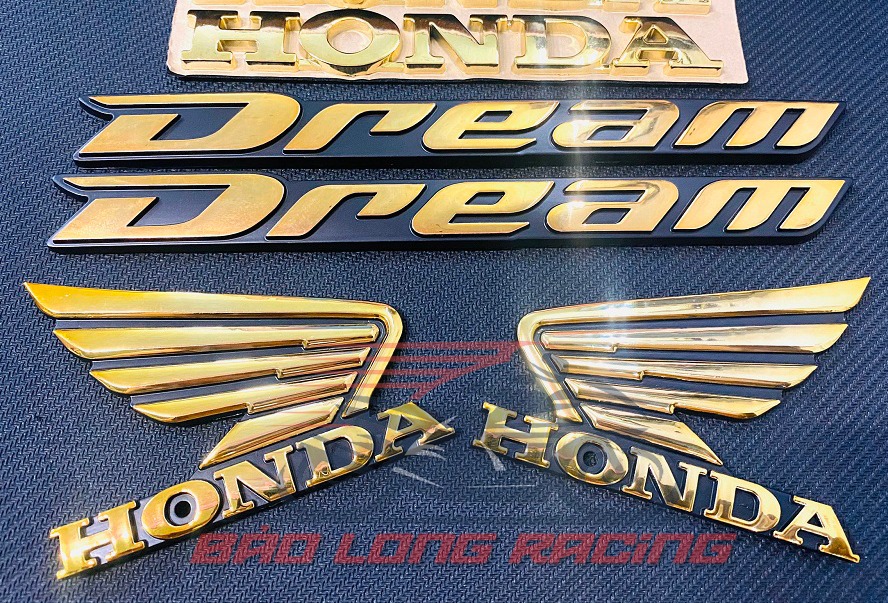 Bộ tem Dream dành cho xe đi kiểng (6 món) màu Vàng