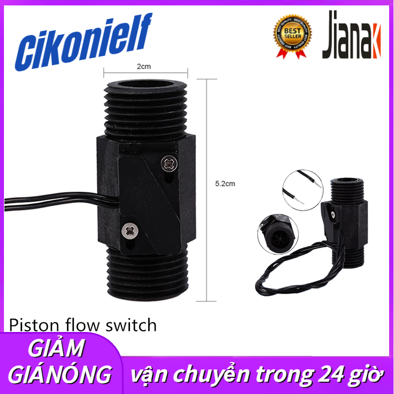 1pc Plastic Water Flow Switch Vertical/Horizontal Water Sensor Magnetic AC 220V