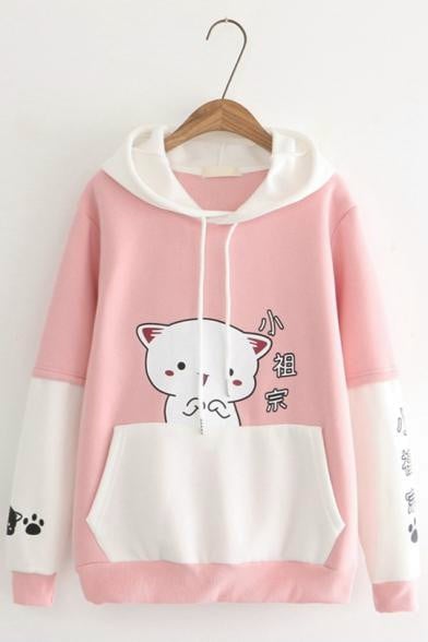 [NEW] Áo Khoác Hoodie In Hình Mèo 3D Cực Xinh Form Rộng Phối Màu Phá Cách