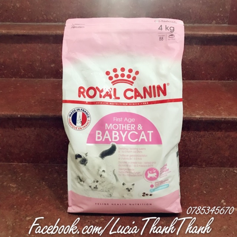 Thức ăn cho mèo ROYAL CANIN MOTHER & BABYCAT 34 bịch 1 kg