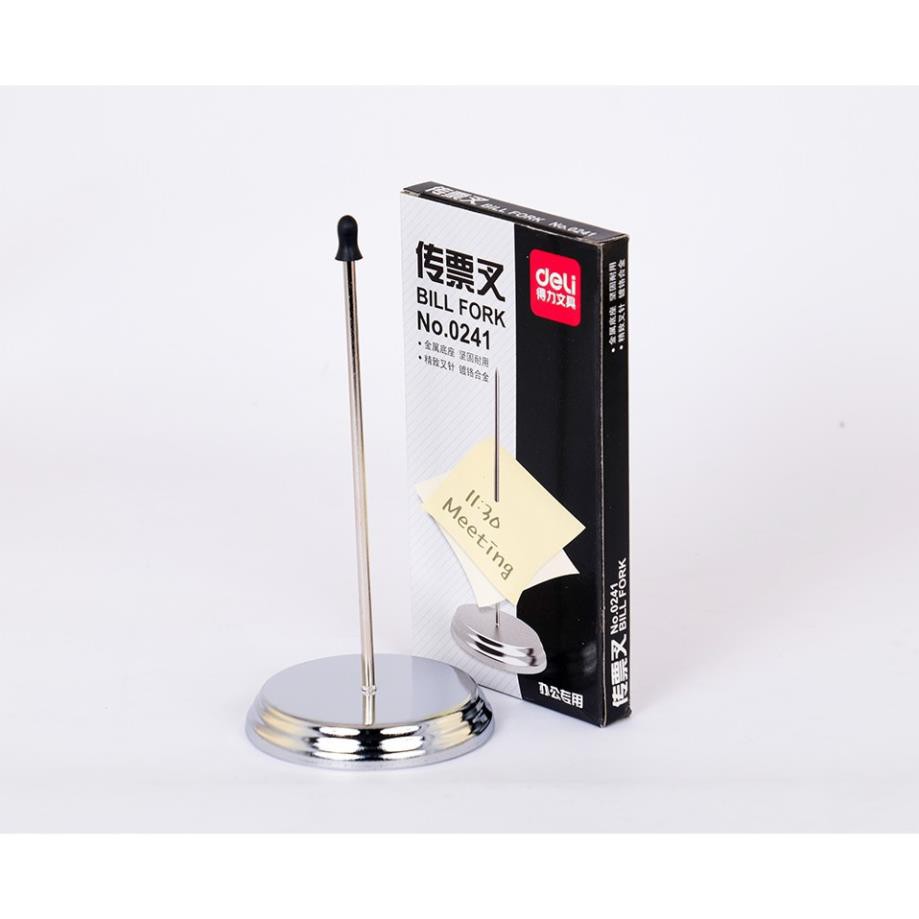 Cắm hóa đơn inox Deli