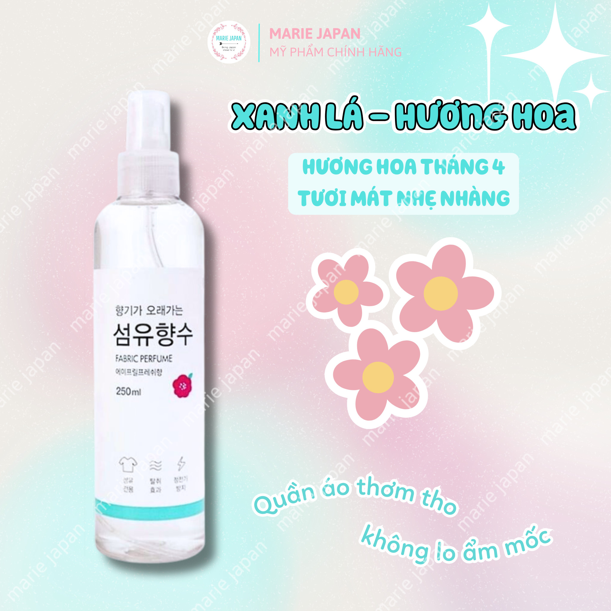 Xịt Thơm Quần Áo Fabric Perfume Hàn Quốc Chai 250ml