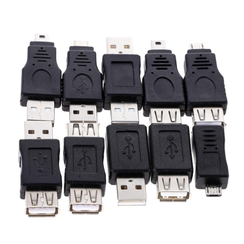 Bảng giá 10 cái OTG 5pin F/M Thay Adaptor Chuyển Đổi USB Nam đến Nữ- quốc tế Phong Vũ