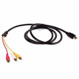 1.5m HDMI To 3-RCA Video Audio AV Component Converter Adapter Cable (Intl)