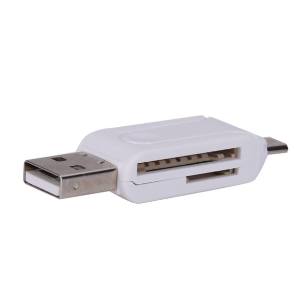 2 in 1 Multi-Function USB2.0 OTG Card Reader TF/SD Card Reader Adapter (Intl:)