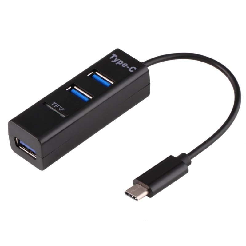 Bảng giá 2 in 1 USB 3.1 USB-C / Type-C to USB 2.0 COMBO 3 Ports HUB + TF Card Reader(Black) - intl Phong Vũ