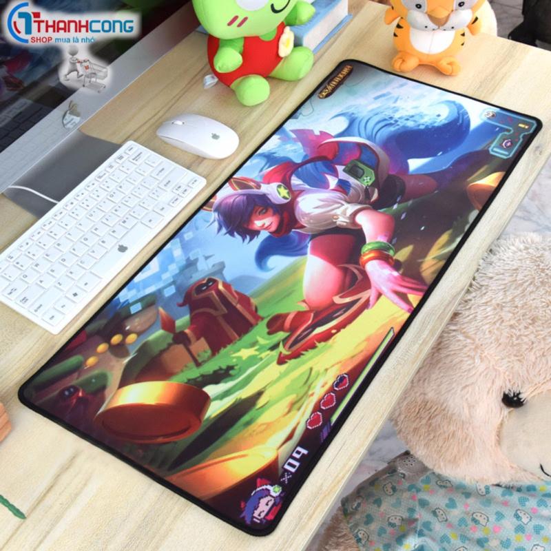 Giá Tấm Lót Chuột - Liên Minh Huyền Thoại Ahri Giả Lập khổ lớn 80*30cm