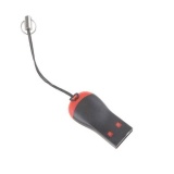 2PCS Mini USB 2.0 Micro SD T-Flash SDHC MS TF M2 High Speed Memory Card Reader 1-16GB - intl