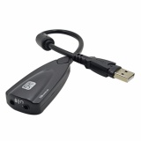 5hv2 bên ngoài card âm thanh usb 7.1 3d 3.5 jack usb âm thanh tai nghe micro adapter dành cho laptop-quốc tế