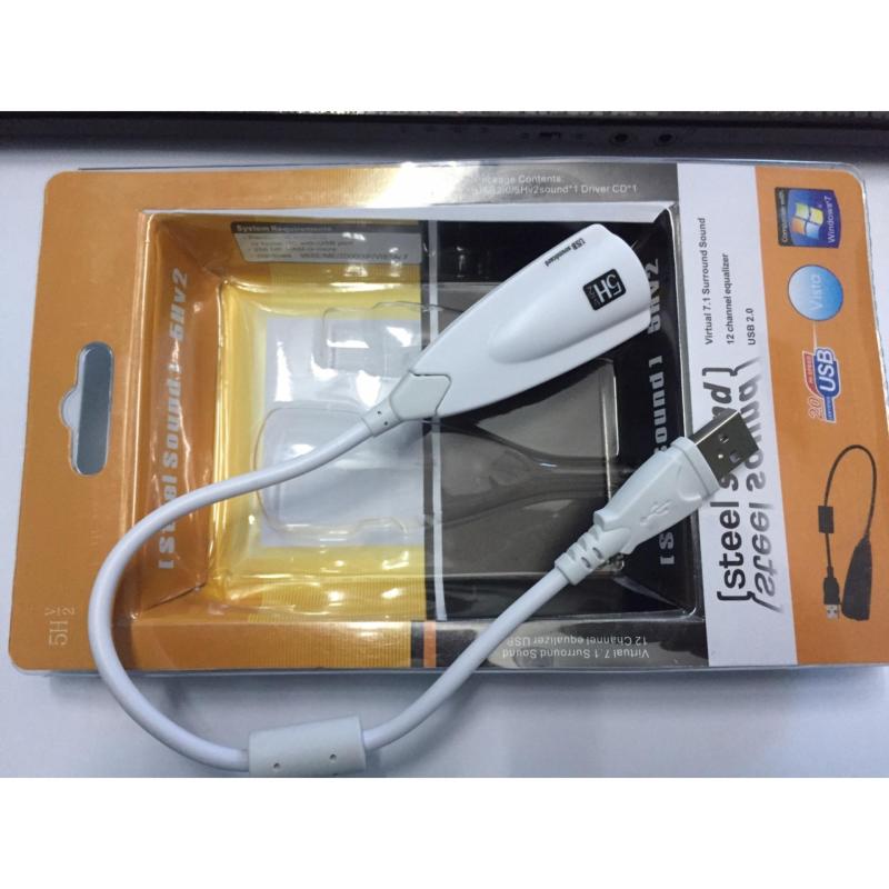 Bảng giá 5HV2 USB 2.0 Virtual 7.1 Channel Audio External Sound Card Adapter(Trắng) Phong Vũ