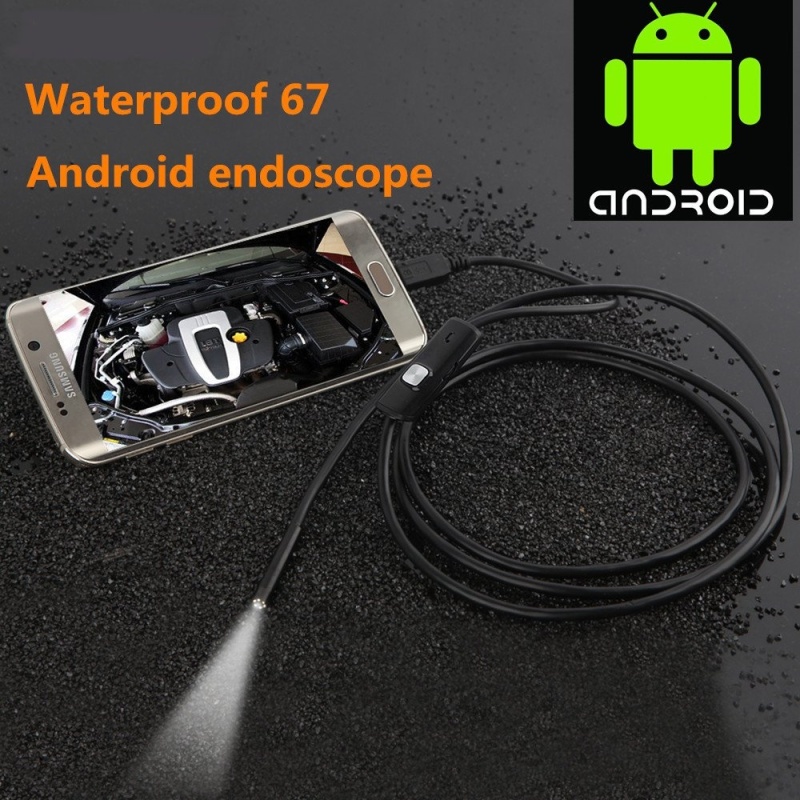 Camera nội soi IP67 Borescope dài 7m ống kính 1m cho android - Quốc Tế