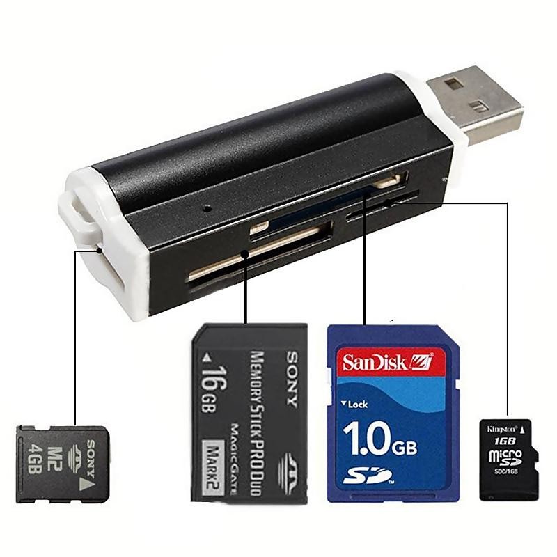 Bảng giá Amart Multi-colored USB2.0 Memory Card Reader for Micro SD MMC SDHC TF Card - intl Phong Vũ