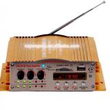 Amply mini đọc USB/thẻ SD/Radio YW-200A + Adaptor 12v/2A