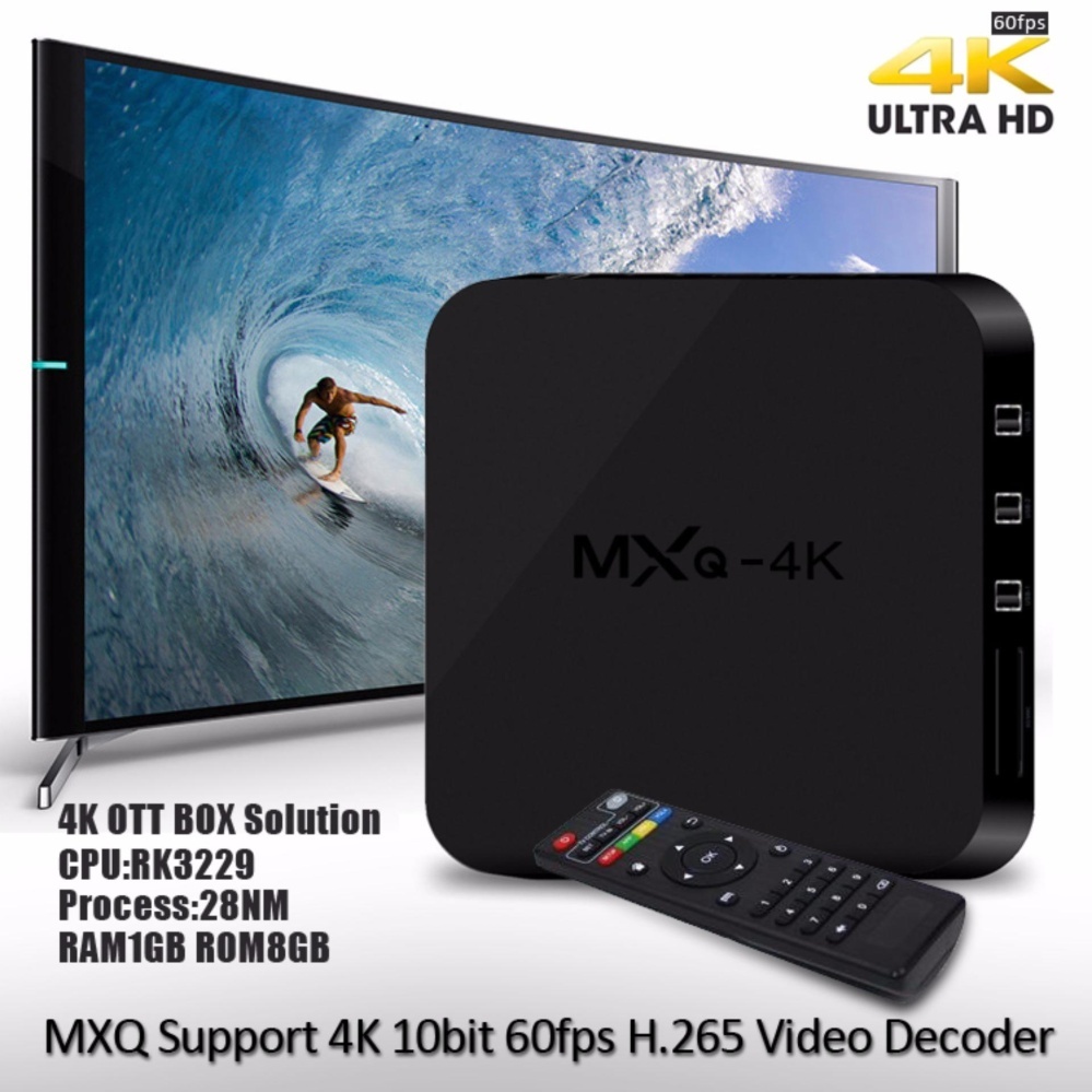 (Khuyến Mãi)_Android Box TV - MXQ 4K Mới Nhất 2017 _ Nâng Cấp TV Thường Thành Smart TV