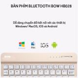 Bàn phím bluetooth cho ipad, tablet, điện thoại iphone android HB-028