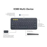 [HCM]Bàn phím bluetooth Logitech K380 (Xám đậm) - Hãng Phân phối chính thức