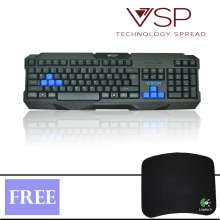 Bàn phím chuyên game KB Vision G8 (Đen) + Tặng kèm miếng lót chuột