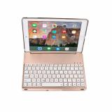 Bàn Phím F8S PLUS GEX Kiêm Ốp Lưng IPad Air 2 - LED (Vàng đồng)