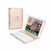 Bàn Phím F8S PLUS GEX Kiêm Ốp Lưng IPad Air 2 - LED (Vàng đồng)