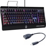 [HCM]Bàn phím game thủ có dây Assassin Hacker K1 LED và tặng Cáp OTG