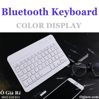 [HCM]Bàn phím không dây Bluetooth V100 cho điện thoại thông minh (trắng) thumbnail